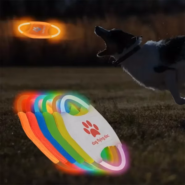 Dog Flying Discs 3 Modes Light Glowing LED luminous Trainning Interactive Toys Game Flying Discs Dog Toy Pet Dog Accessories - Image 2