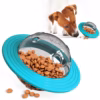Flying Saucer Dog Game Flying Discs Toys Cat Chew Leaking Slow Food Feeder Ball Puppy IQ Training Toy Anti Choke Puzzle Dogs