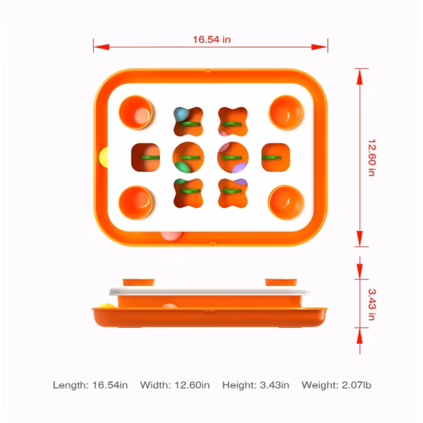 Level 2 Cat Puzzle Toys Slow Feeder Toy Food Dispenser Funny Kitten Balls Stimulation Interactive Game Treat Mental Treasure Box - Image 2