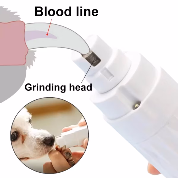 New Electric Dog Nail Clippers Pet Claw Cutting Machine Grinder Tools Cat Paw Nail Beauty Trimmer Cleaning Supplies - Image 2