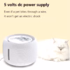 Pet Cat Water Fountain Drinking Smart Sensor Automatic Power Off Feeder Filter Drinker Mute Mini Fountain Cat Bowl Accessories - Image 2