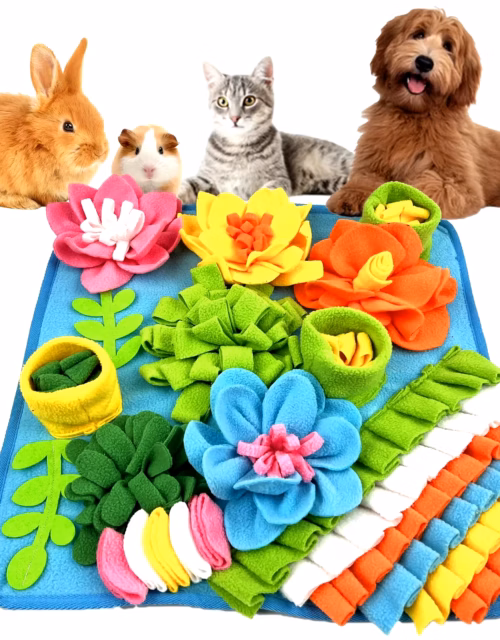 Pet Sniffing Pad Dog And Cat Foraging Toys Indoor Play Eating Mat Relieve Stress Release Energy Treasure Hunting Slow Food