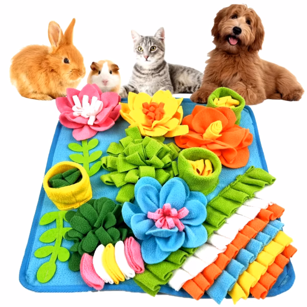 Pet Sniffing Pad Dog And Cat Foraging Toys Indoor Play Eating Mat Relieve Stress Release Energy Treasure Hunting Slow Food