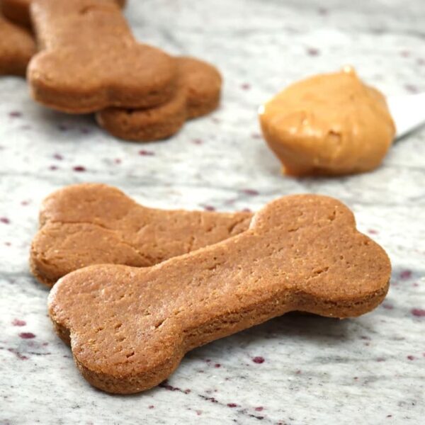 Homemade fresh peanut butter dog treats. All natural dog birthday gift. Preservative free dog treats.